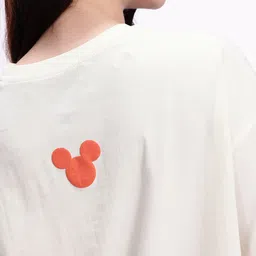 Kook N Keech Disney Mickey & Minnie Mouse Printed Pure Cotton Oversized T-shirt image 2