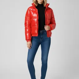 Mast & Harbour Shawl Collar Long Sleeves Padded Jacket-picture-20