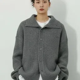 HERE&NOW Women Long Sleeves Shirt Collar Sweater image 4