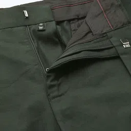 Park Avenue Men Self-Design Checked Formal Trousers image 5