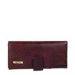 Metro Brown Solid Bi-Fold Wallet for Women-picture-15