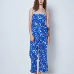 Cover Story Blue Printed Jumpsuit-image-36