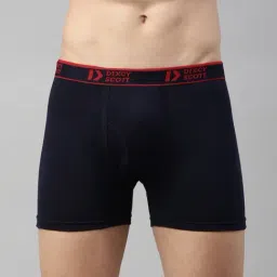 Dixcy Scott Originals Navy Cotton Regular Fit Trunks-picture-36