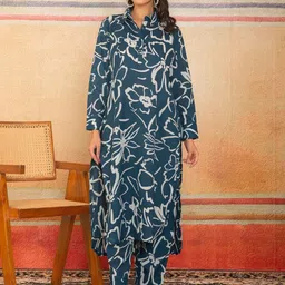 LABEL ADRIJA Women Pure Cotton Kurti & Trousers-picture-32