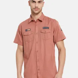 METTLE Rust Cotton Regular Fit Shirt-picture-46