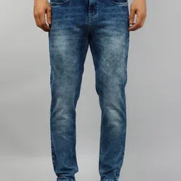 TIM PARIS Ferdinand Men Original Tapered Fit Mid-Rise Heavy Fade Stretchable Jeans-picture-11