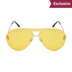 Ted Smith Yellow Aviator UV Protection Unisex Sunglasses-image-12