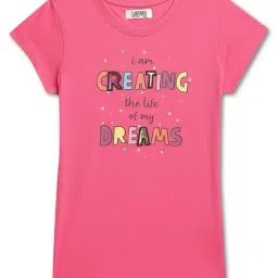 Cantabil Kids Pink Printed T-Shirt-image-96