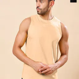 Friskers Pack Of 2 Pure Cotton Round Neck Gym Vests 200725AE-01-32-picture-45