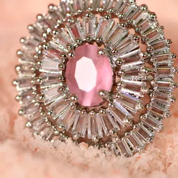 SHARLEEZ CZ Stone-Studded Adjustable Finger Ring-image-12