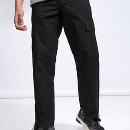 HIGHLANDER Men Comfort Straight Fit Cargos Trousers-picture-26
