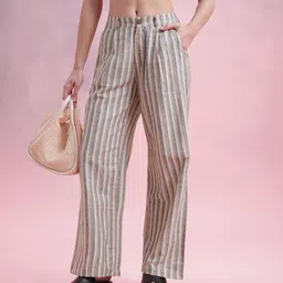DressBerry Women Striped Trousers-image-48