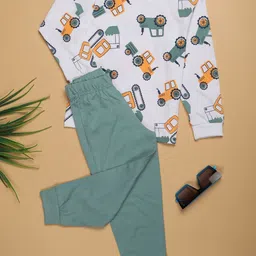 V-Mart Boys Printed Pure Cotton T-shirt With Pyjamas-picture-22