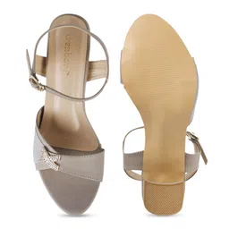 DressBerry Embellished Block Heel Sandals image 5