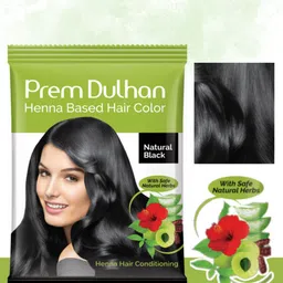 Prem Dulhan Set Of 10 Henna Based Hair Colour - 10 gm Each image 3
