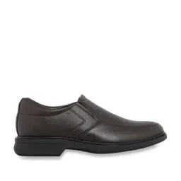 Bata Men's Dark Brown Formal Slip-Ons-image-8