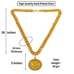 Minprice Gold-Plated Circular Pendants with Chains image 5