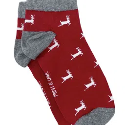 Mint & Oak Unisex Pack Of 3 Patterned Ankle-Length Socks image 5