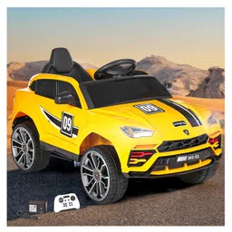 Babyhug Battery Operated Electrical Suv Ride On Jeep With Remote Control Music & Lights - Yellow-picture-20