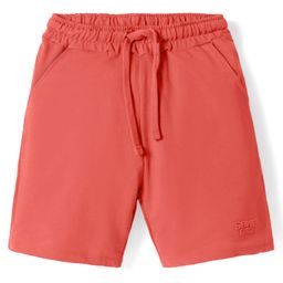 kookie kids india Kookie Kids 240GSM Terry Shorts With HD Print and Drawcord - Orange-picture-24