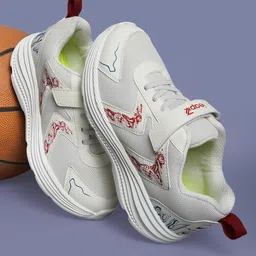 LIBERTY Marble & Mesh Designed Velcro Closure Elenor Shoes - White-picture-26