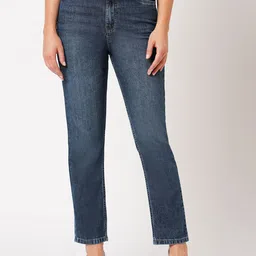 Kraus Jeans Women Cotton Relaxed Fit High-Rise Light Fade Jeans-picture-14