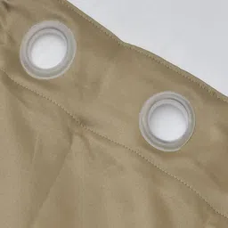 Myntra Elegant Homes Beige Set of 2 Black Out Long Door Curtain image 5