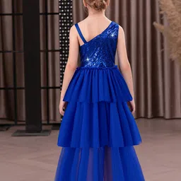 includ INCLUDGirls One Shoulder Fit & Flare Maxi Dress image 3