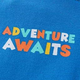 Babyhug Cotton Knit Full Raglan Sleeves Front Open Hooded Sweatjacket with Cut & Sew Design & Tiger Print - Multicolour image 3