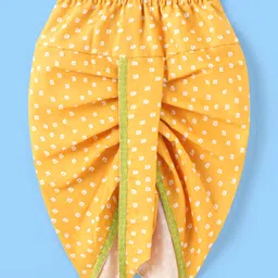 Babyhug Cotton Woven Full Sleeves Dobby Embroidery Kurta & Dhoti Set - Lime Green image 5