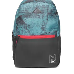 HRX by Hrithik Roshan Unisex Blue & Black Graphic Print Backpack-picture-36