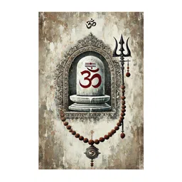 999Store Grey & Beige Religious Canvas Wall Art image 3