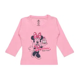 Bodycare Kids Baby Pink Minnie Print Full Sleeves T-Shirt-picture-37