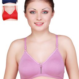 Floret Pack of 3 Full-Coverage T-shirt Bras-picture-8