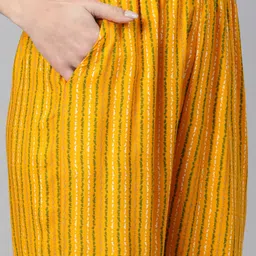 Readiprint Fashions Floral Printed Empire Sequinned Kurta with Trousers & Dupatta image 3