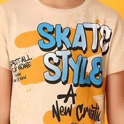 V-Mart Boys Typography Printed Round Neck Cotton T-Shirt image 4