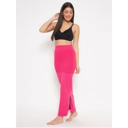 Clovia Saree Shapewear With Drawstring - Pink-image-6