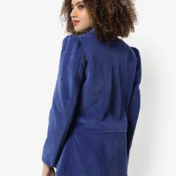 Campus Sutra Blue Polyester Regular Fit Blazer image 2