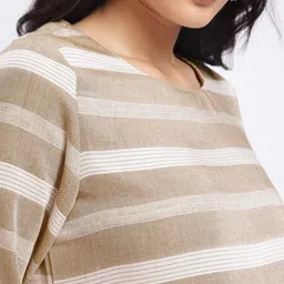 Anouk Rustic Striped Straight Kurta image 2