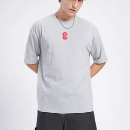 glitchez Graphic Printed Drop-Shoulder Sleeves Oversized T-shirt image 5
