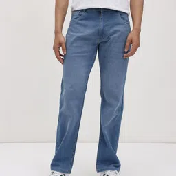 The Roadster Life Co. Men Mid-Rise Regular Fit Light Fade Stretchable Jeans image 3