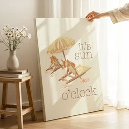 ASIAN MONK Multicoloured Single Piece Wood Wall Paintings image 2