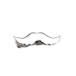PELUCHE Men Silver-Toned Moustache-Shaped Tie Pin-picture-20