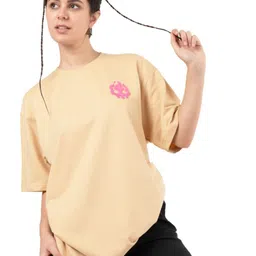 RHINO CULT Women Printed Extended Sleeves T-shirt-image-93