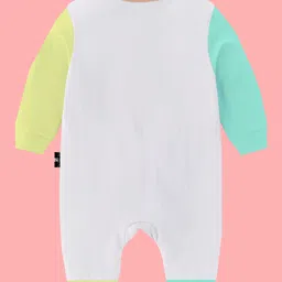 The Peppy Tend Christmas Theme 100% Cotton Full Sleeves My 1st Christmas Text Printed Romper - Multi Colour image 3