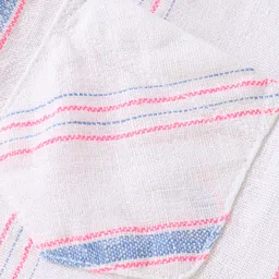 Babyhug Cotton Half Sleeves Striped Shirt - White image 3