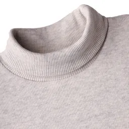 Babyhug Cotton Knit Full Sleeves Turtle Neck Winter T-Shirt - Grey image 3