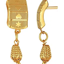 VIVASTRI Women Gold-Plated Alloy Earrings image 2