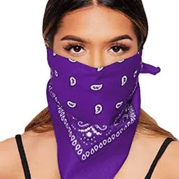 Tough Headwear Unisex Bandana For All Ages ["Purple"] Handkerchief-image-9