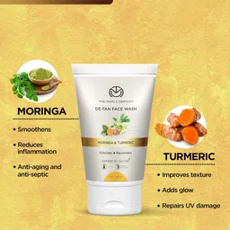 THE MAN COMPANY Set Of 2 De Tan Face Wash With Moringa & Turmeric - 75ml Each image 2